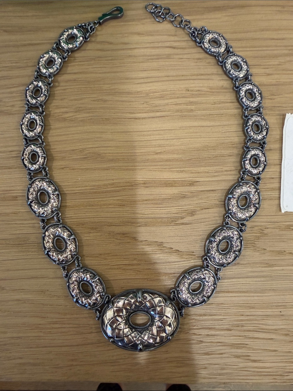 Bottega Veneta Silver Link Necklace